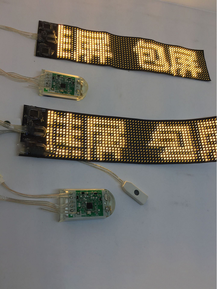 16*64/1024 LED display can be used for bags, shoes, clothes, luminous clothing, display accessories